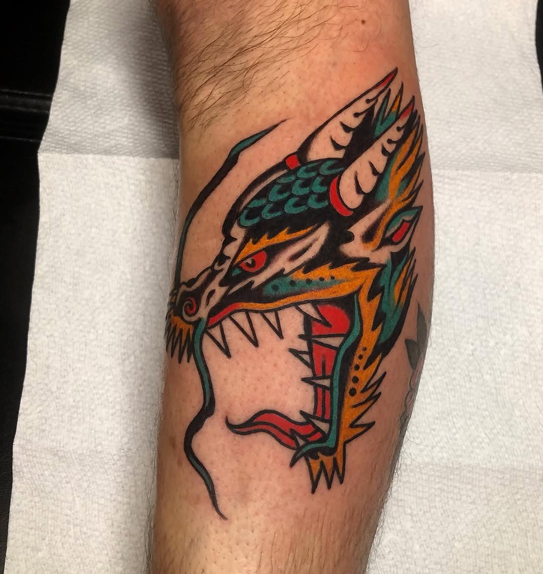 Tattoo by @lost_mutt — american_traditional, japanese_irezumi