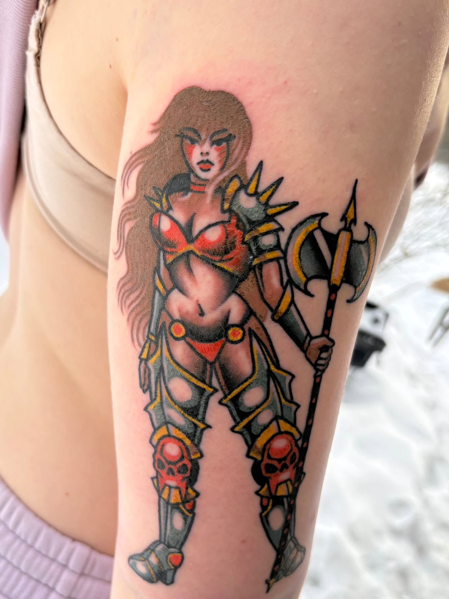 Tattoo by @thelittlestdirtbag — american_traditional, dotwork