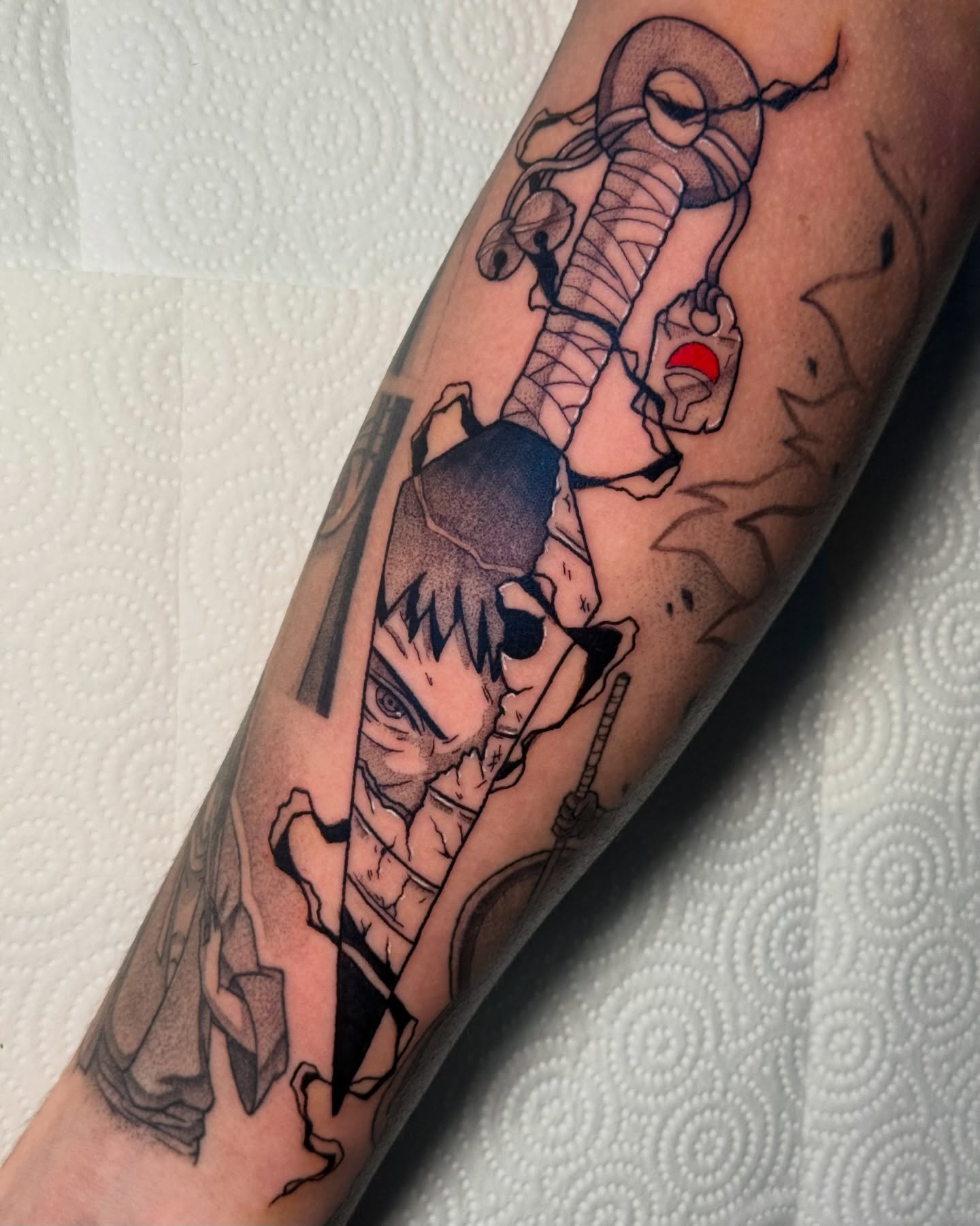 Tattoo by @create.inks — anime