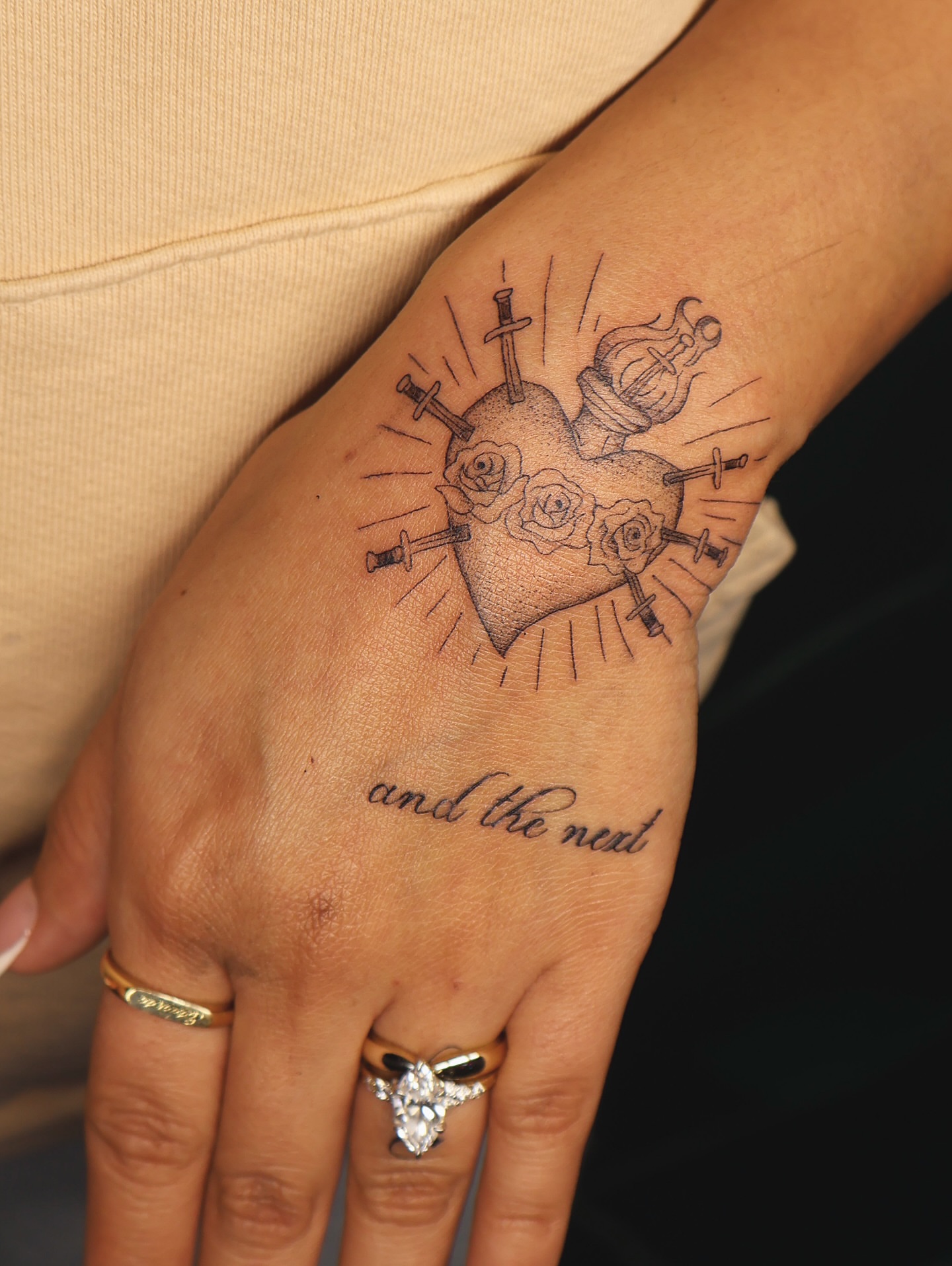 Tattoo by @divinebeautybarbyaly — black_and_grey