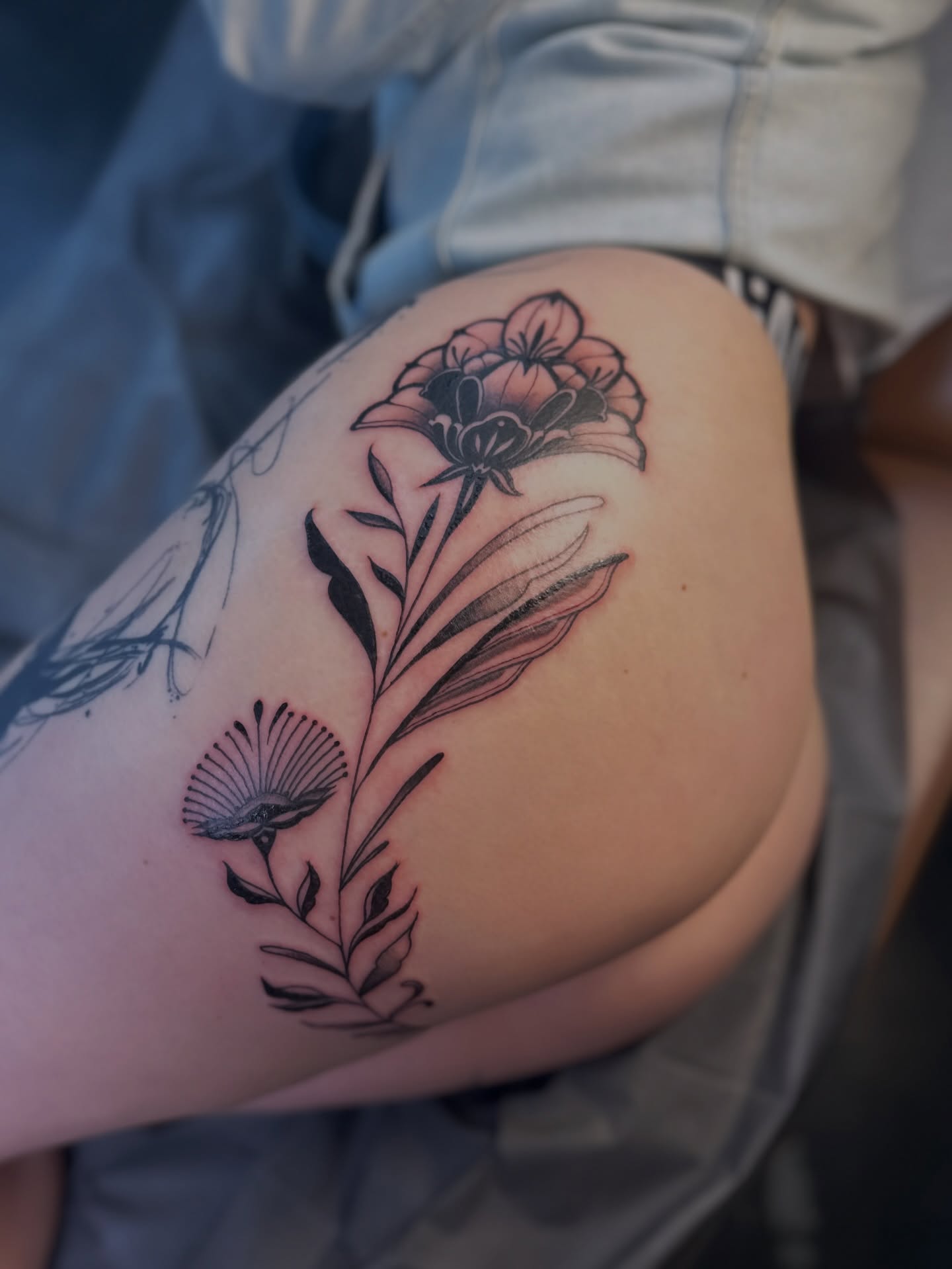 Tattoo by @hayleythomastattoos — black_and_grey