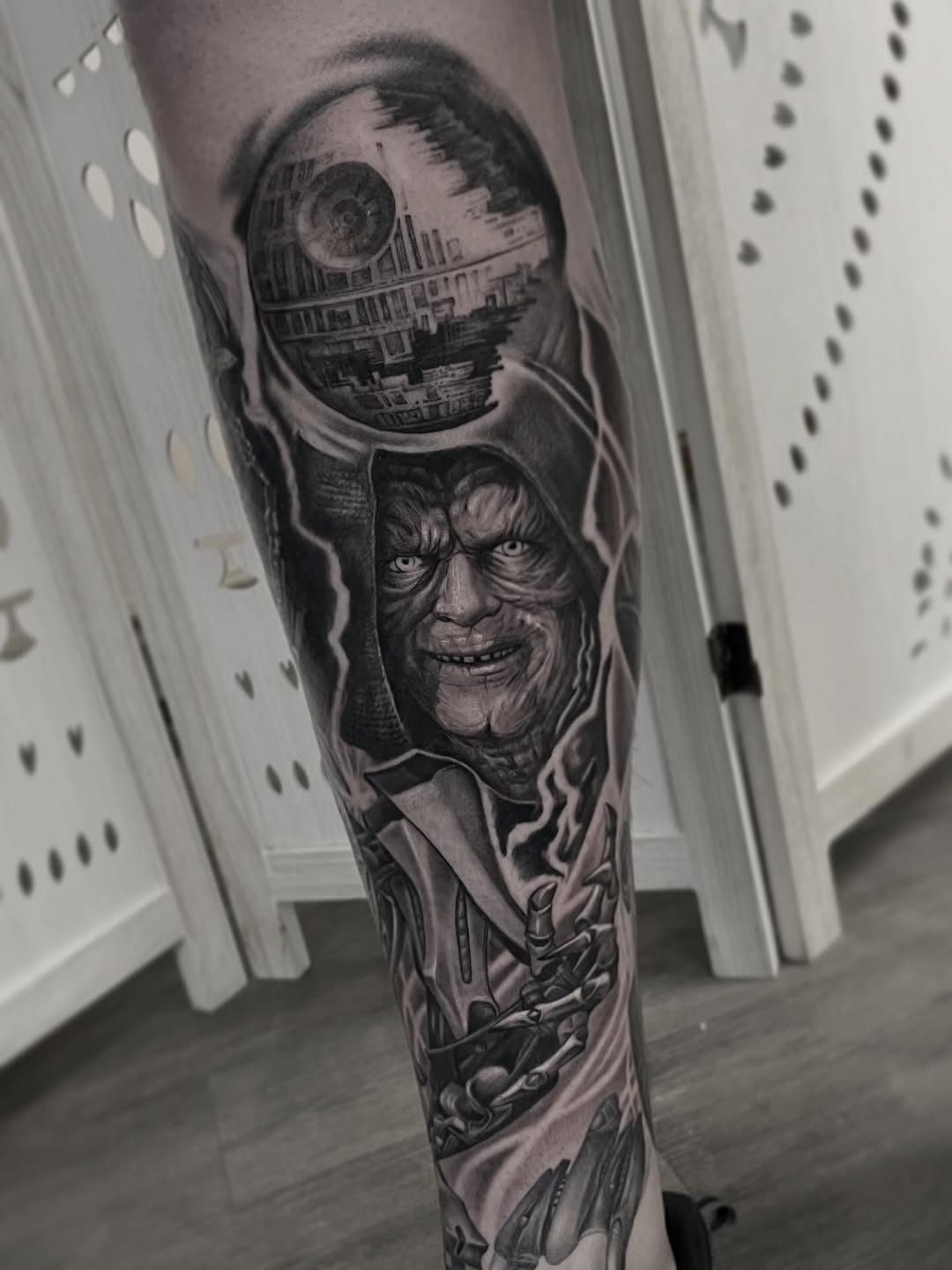 Tattoo by @hudslim — realism, black_and_grey