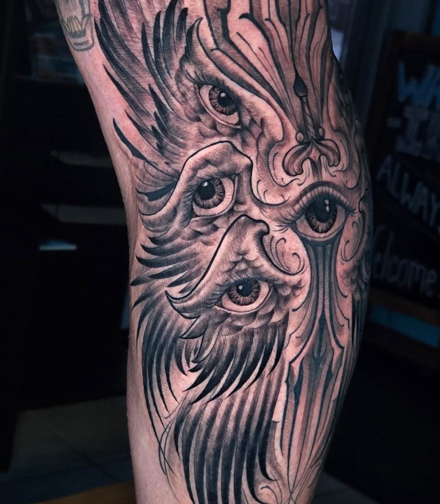 Tattoo by @stagertattoos — black_and_grey, realism