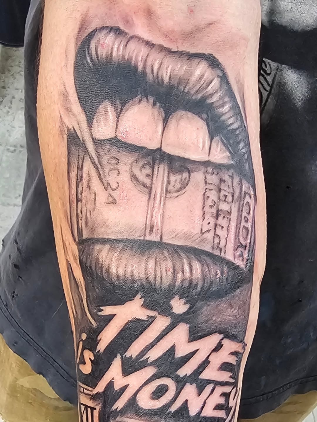 Tattoo by @tattoo8101 — realism, black_and_grey