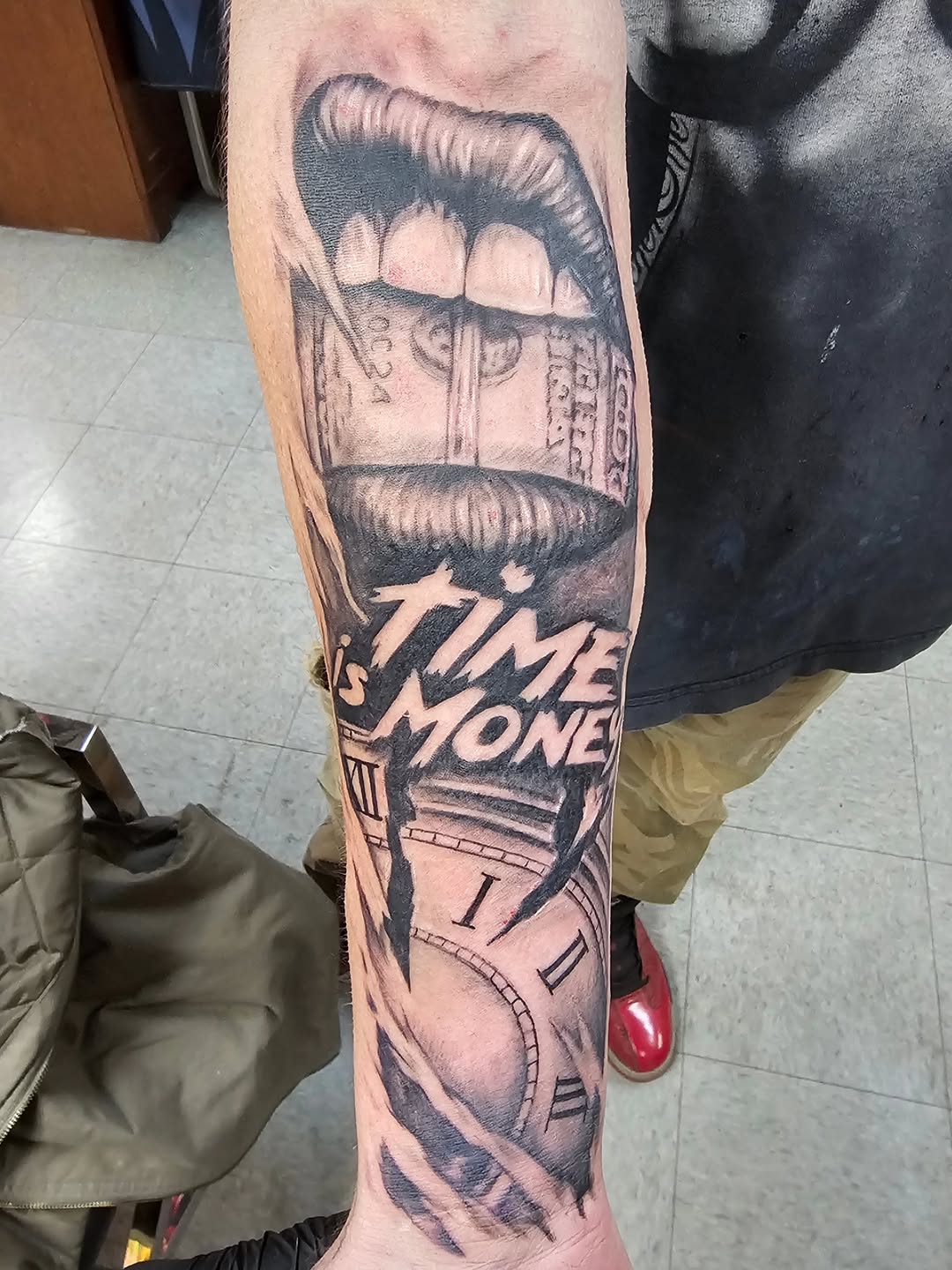 Tattoo by @tattoo8101 — realism, lettering_script