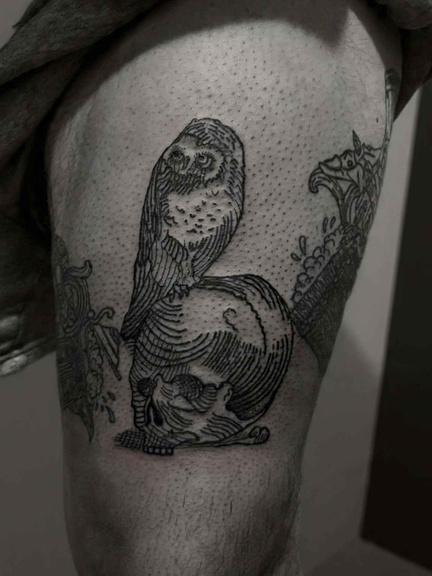 Tattoo by @mentalagonytattoo — dotwork
