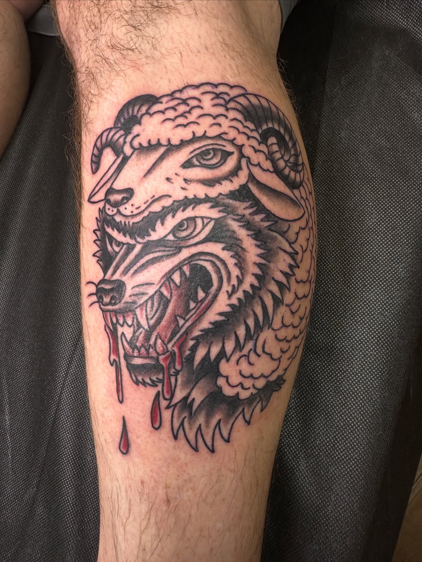 Tattoo by @derricknail — black_and_grey