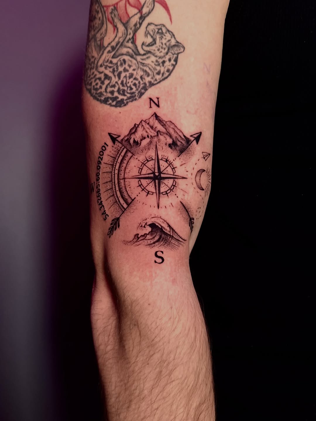 Tattoo by @mklvayne.tattoos — black_and_grey, fine_line