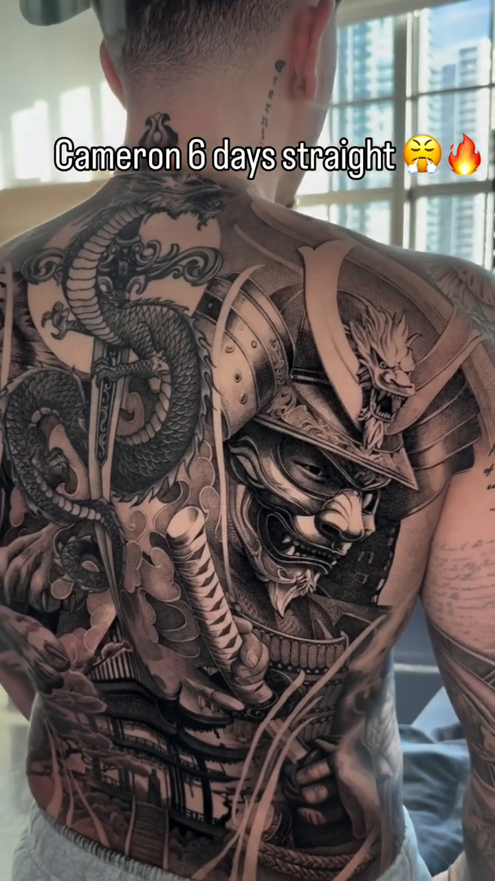 Tattoo by @_escobart — japanese_irezumi, black_and_grey