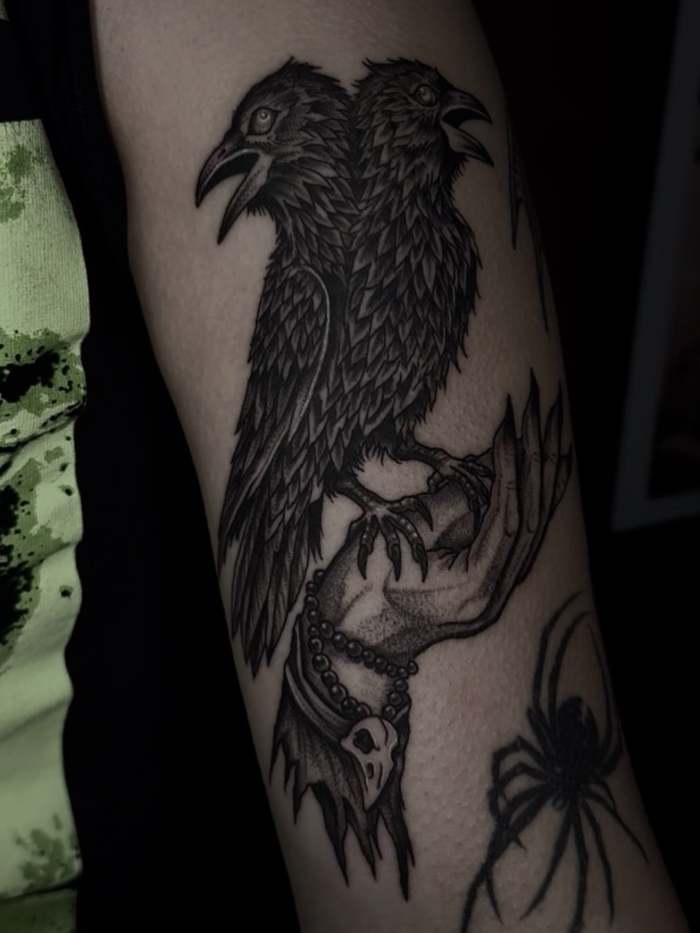 Tattoo by @kasey.tattoos โ dotwork, black_and_grey