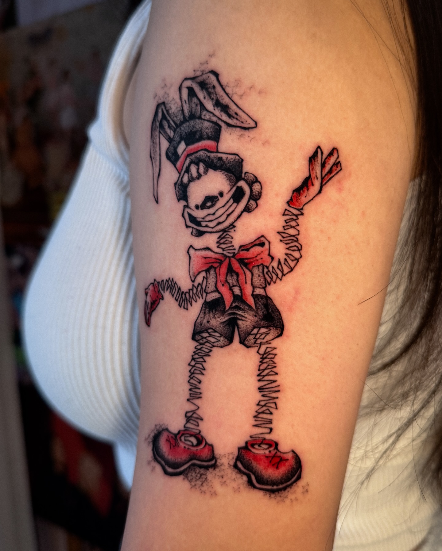Scarecrow American traditional tattoo on the forearm by мια ѕυη
