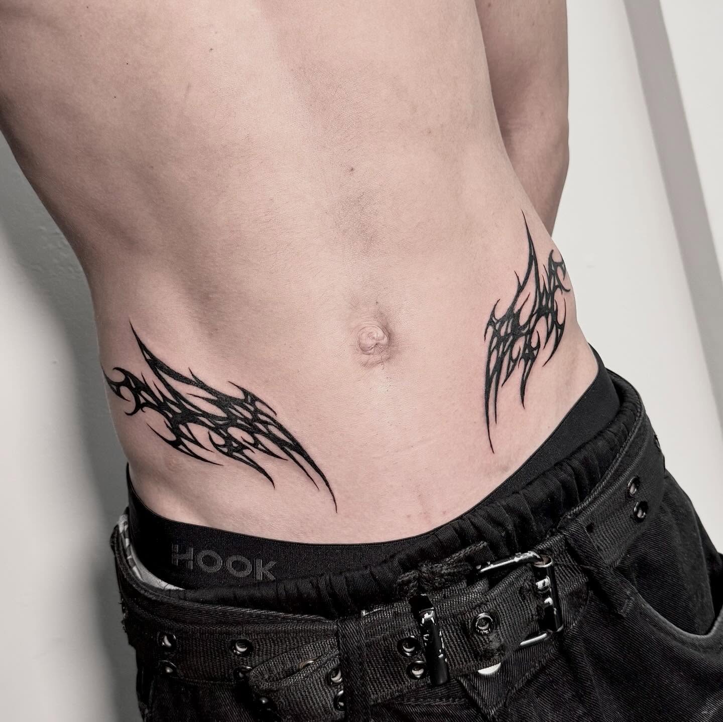 Tattoo by @gutsandink — tribal