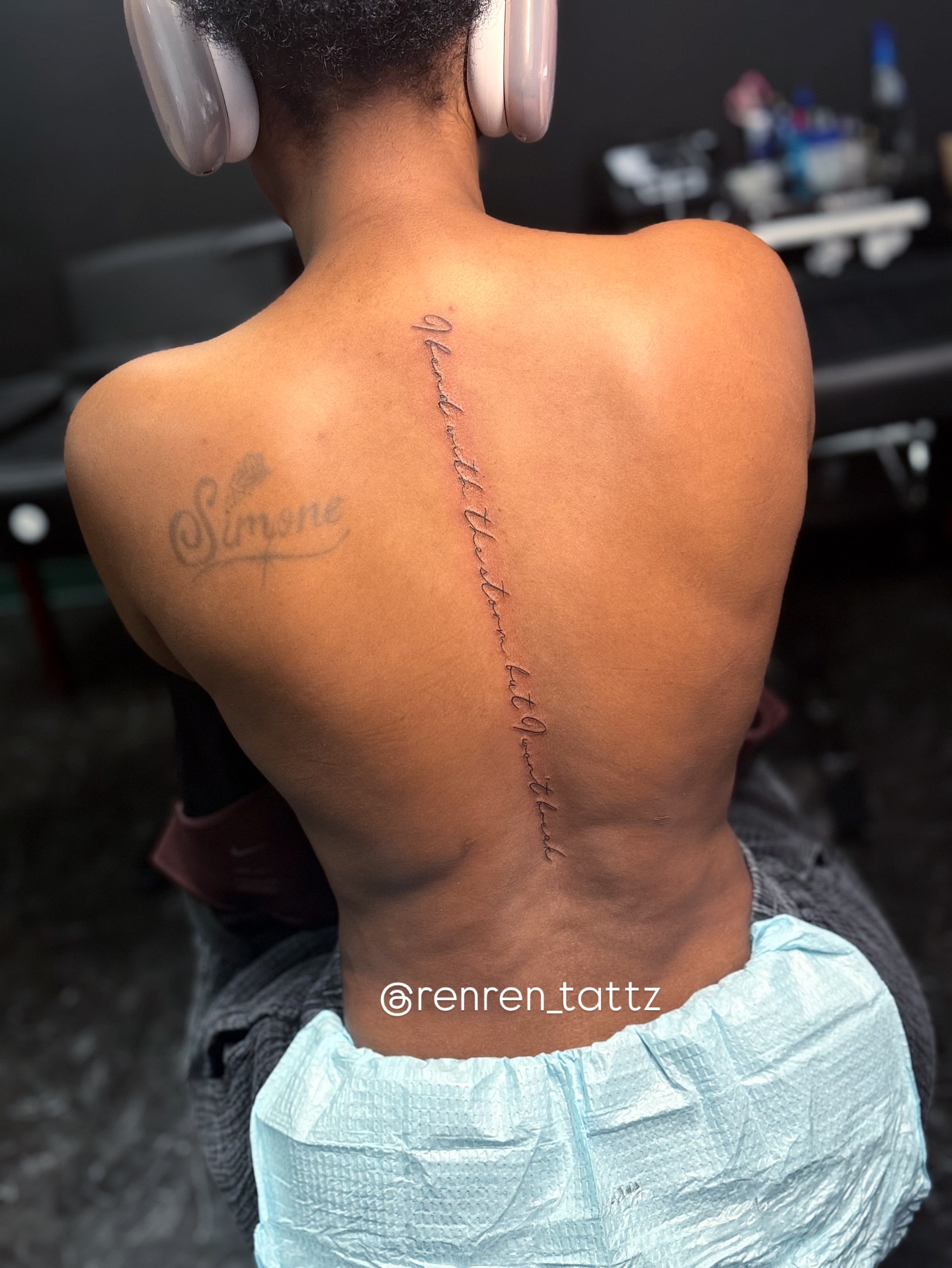 Tattoo by @renren_tattz — lettering_script