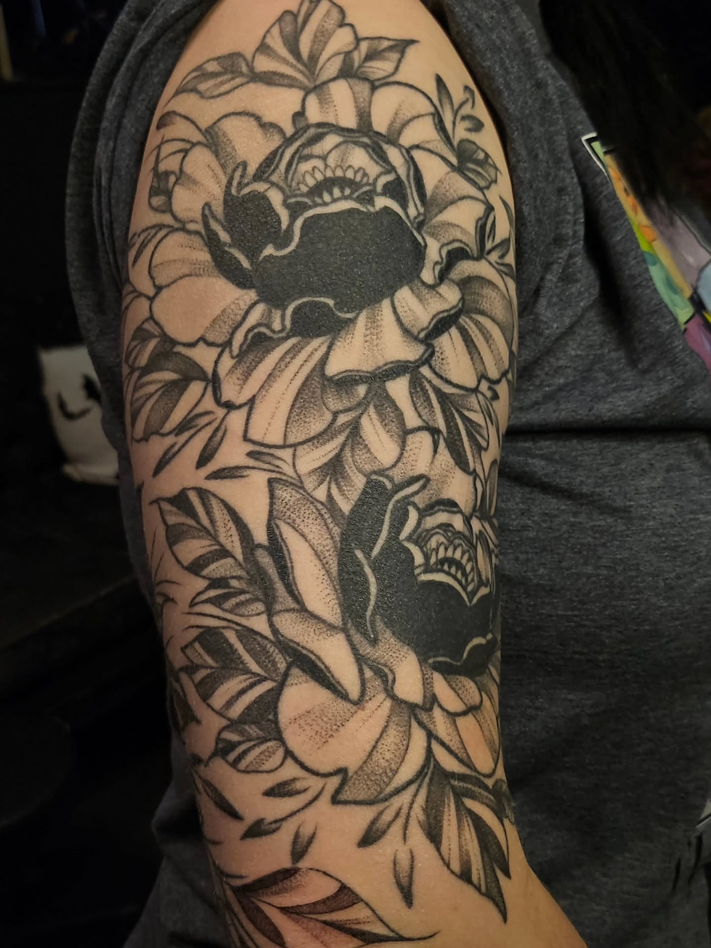 Tattoo by @needleandthorntattoo — black_and_grey