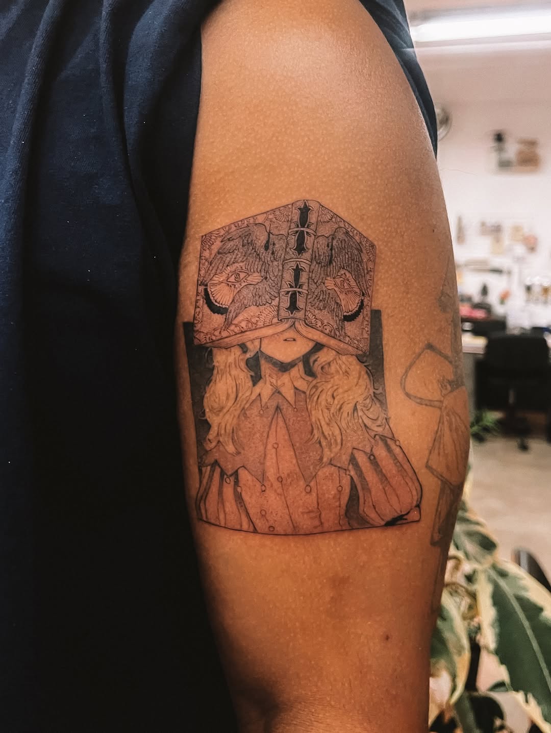 Tattoo by @sebrinapham — illustrative, black_and_grey