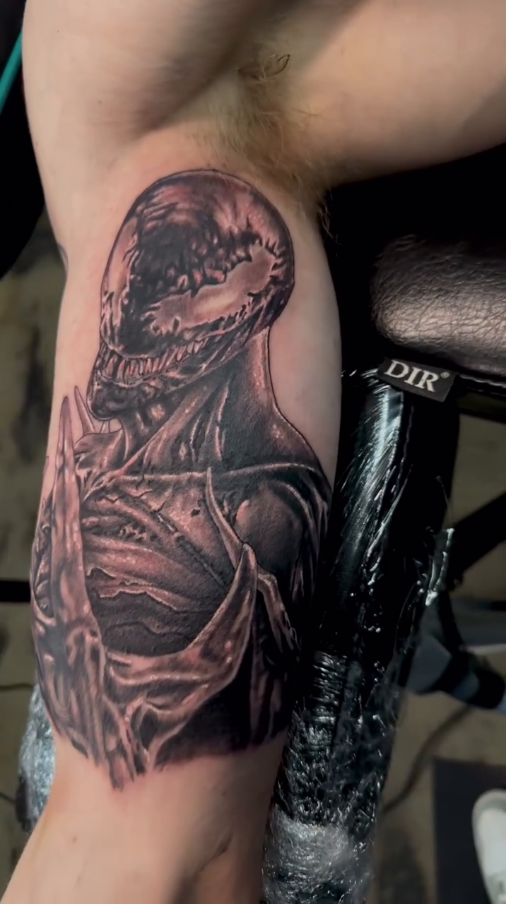 Tattoo by @pyramidofink β dark_realism, black_and_grey