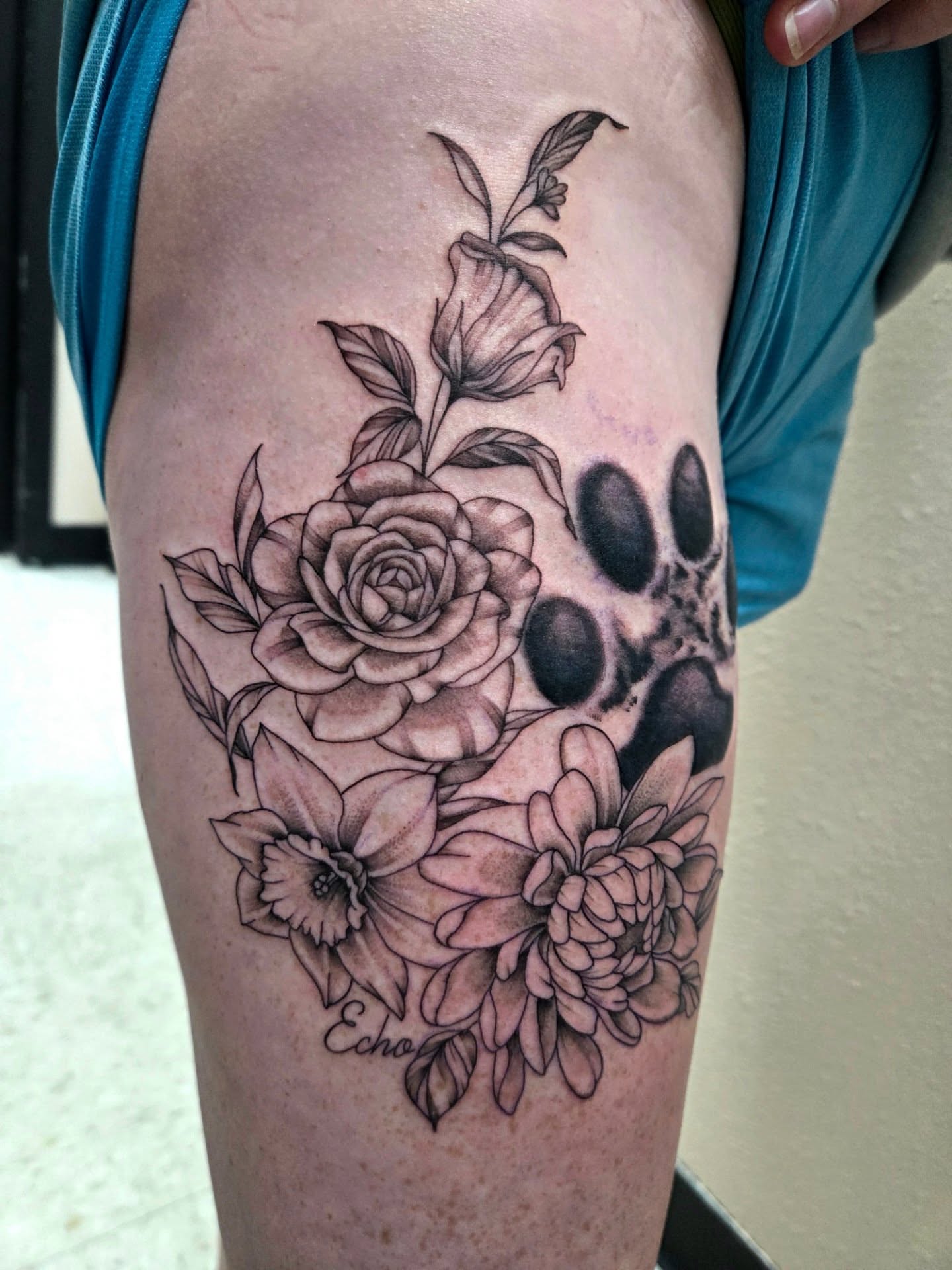 Tattoo by @tatshalverson — black_and_grey, realism