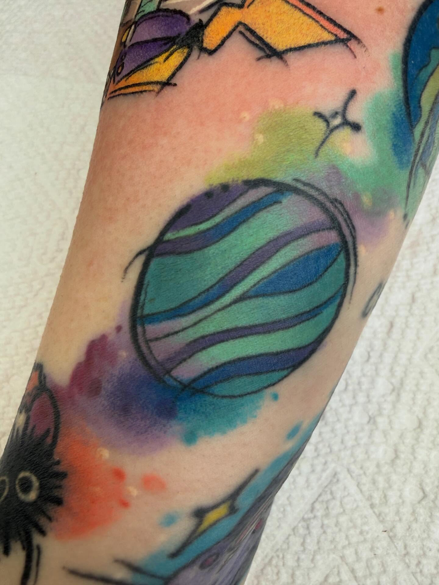 Tattoo by @glitterally.sarah — watercolor