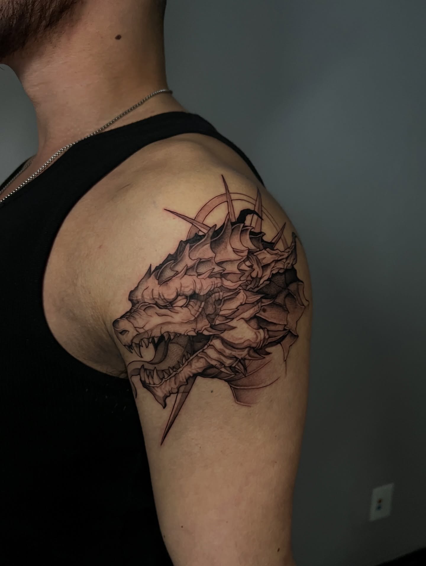 Tattoo by @makoto.tattooarts — black_and_grey, realism