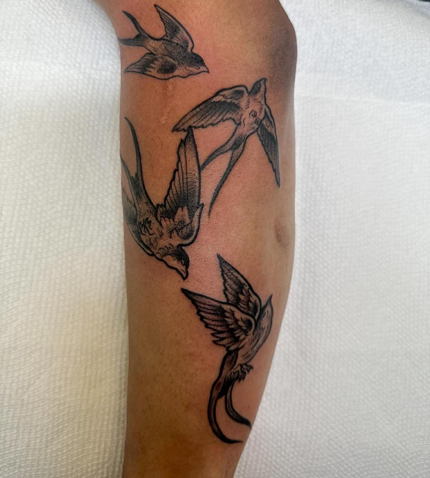 Tattoo by @hyenainks — dotwork