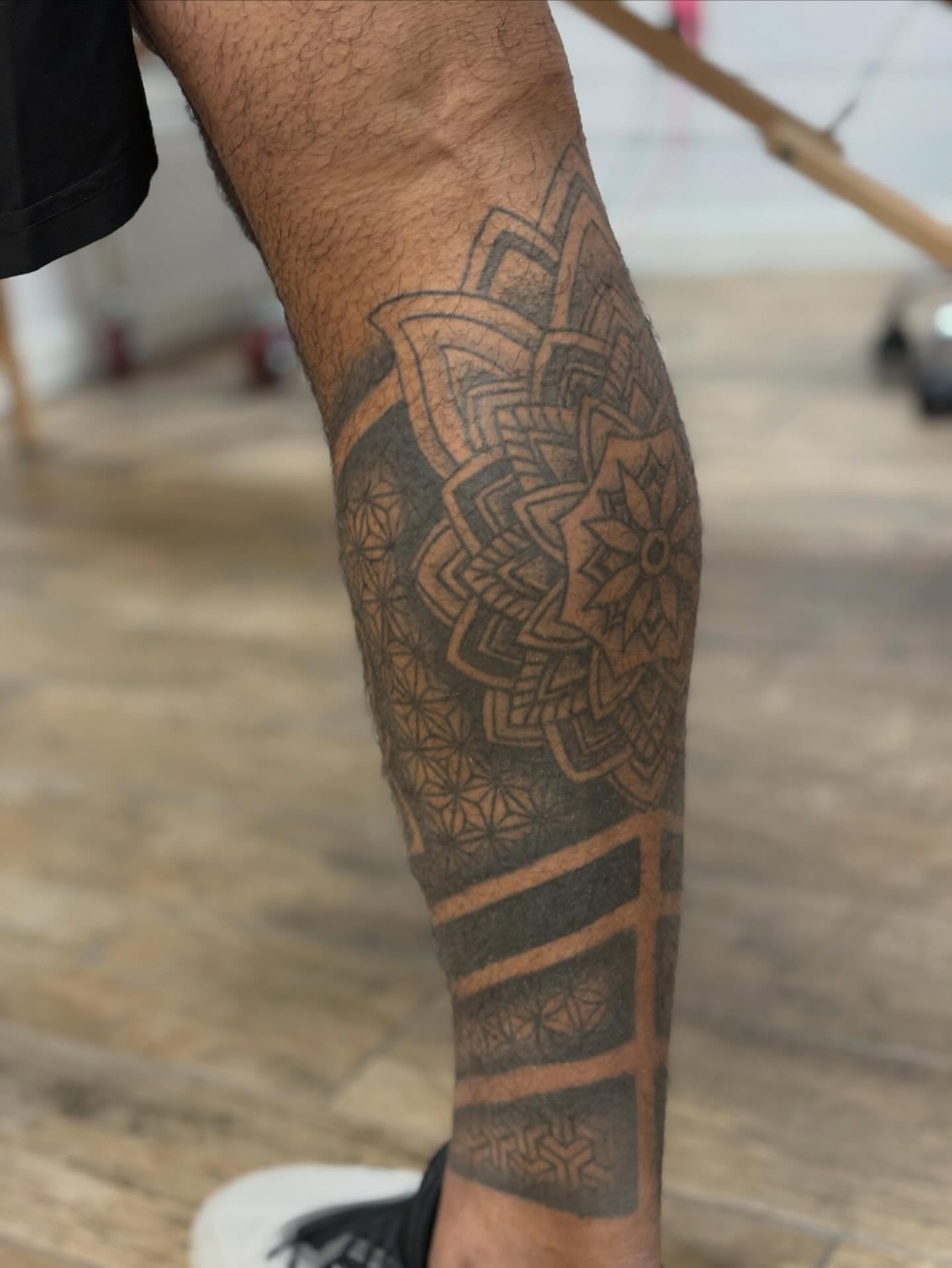 Tattoo by @dustintouchton — geometric