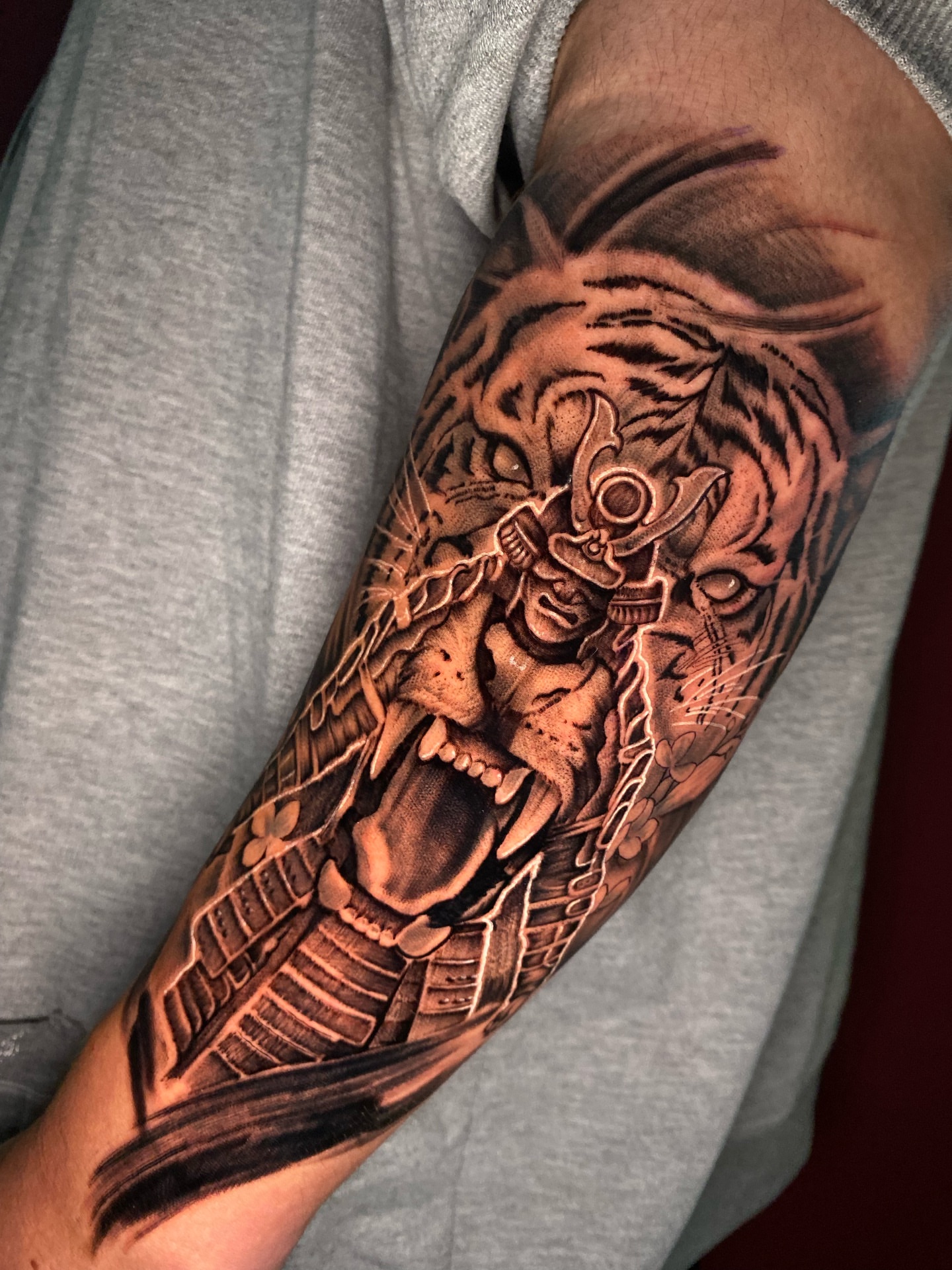Tattoo by @yin.ttt — japanese_irezumi, black_and_grey