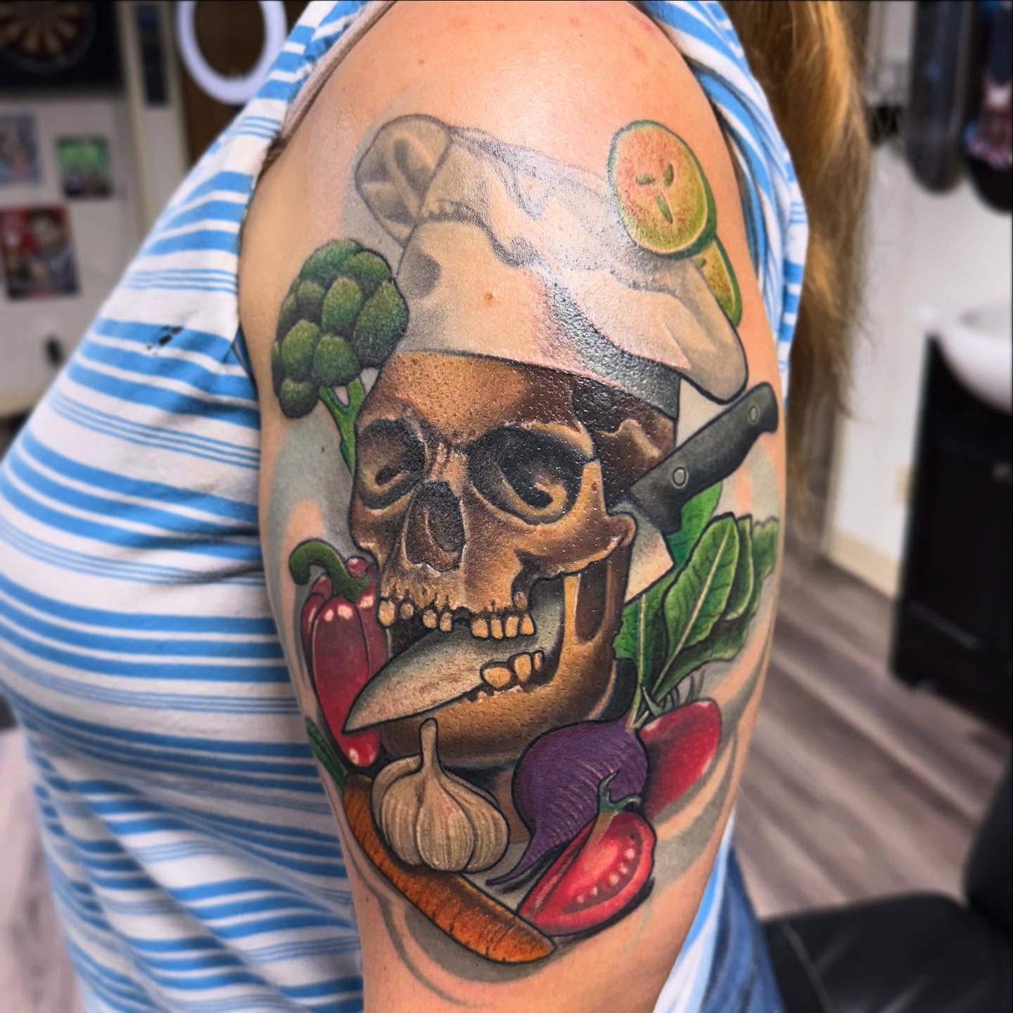 Tattoo by @justinxtattooer — realism, chicano