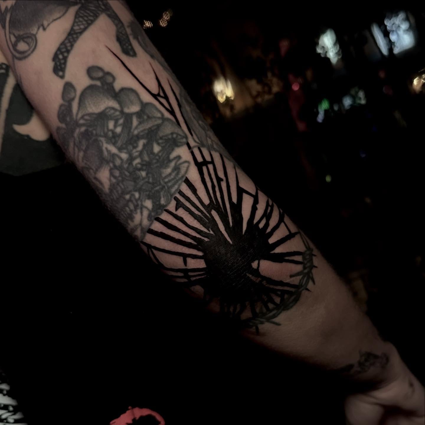 Tattoo by @quail.tattoos — blackwork