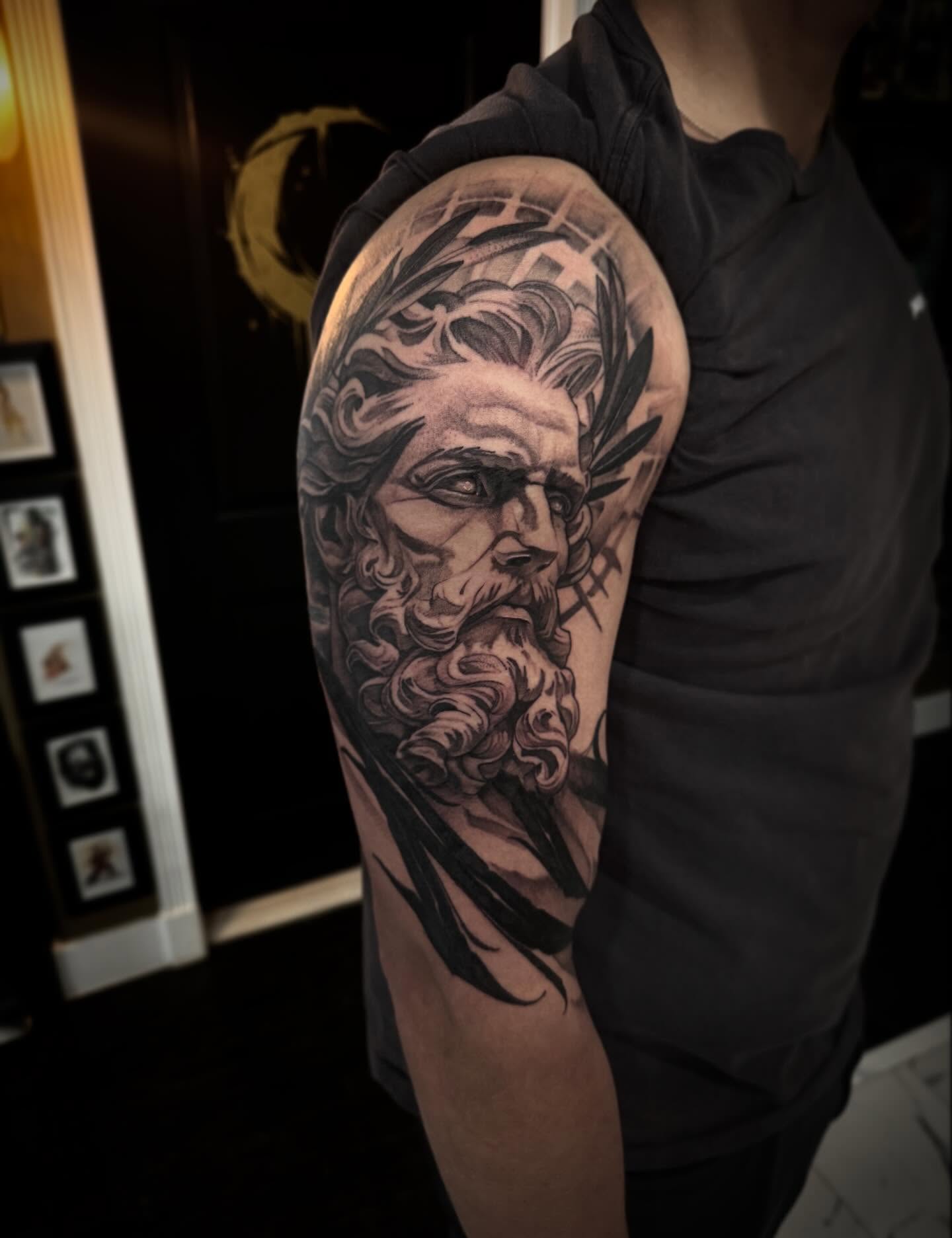 Tattoo by @tats_earnhardt — black_and_grey, realism