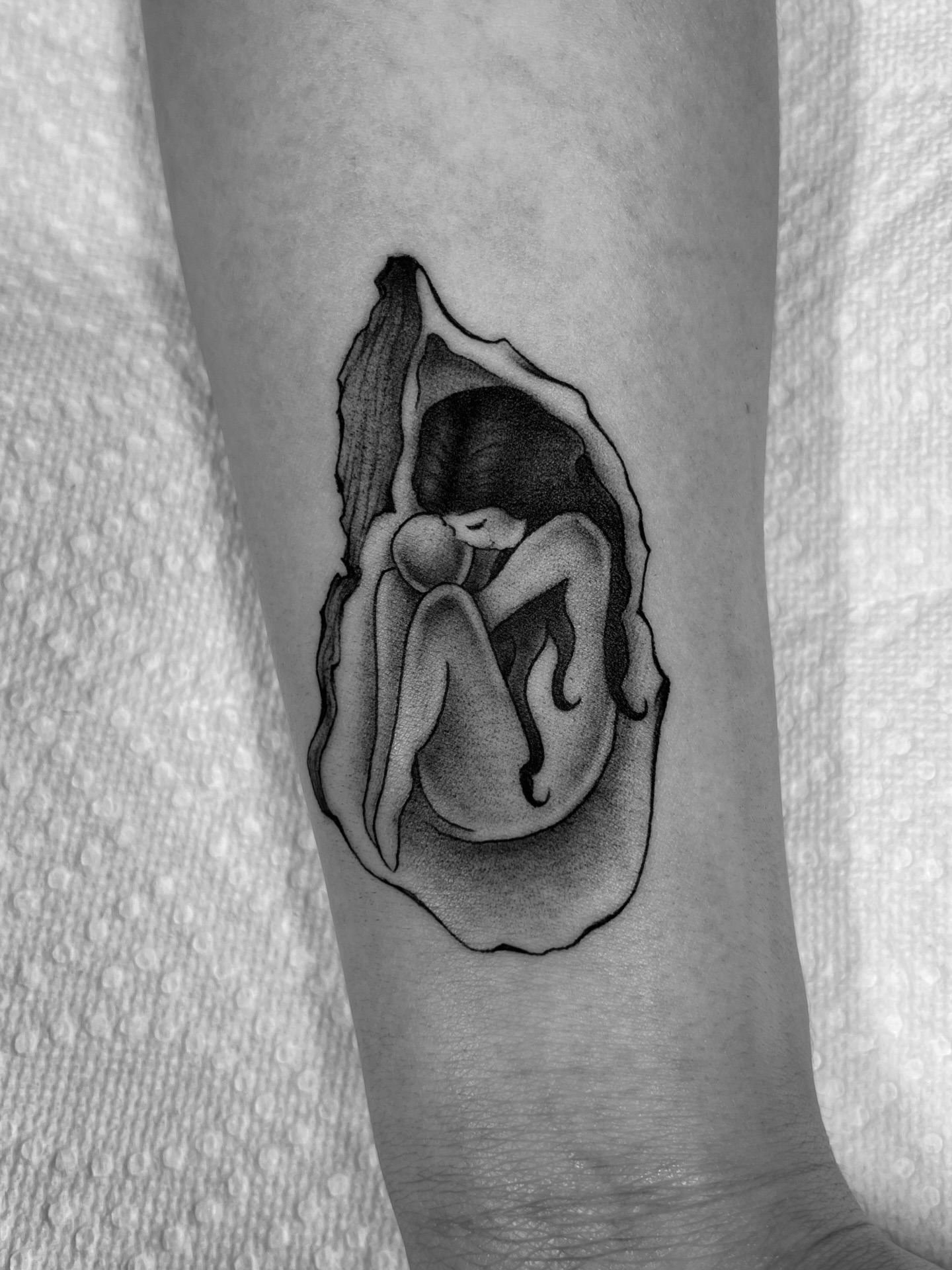 Tattoo by @lucky.u.tattoo โ black_and_grey, realism