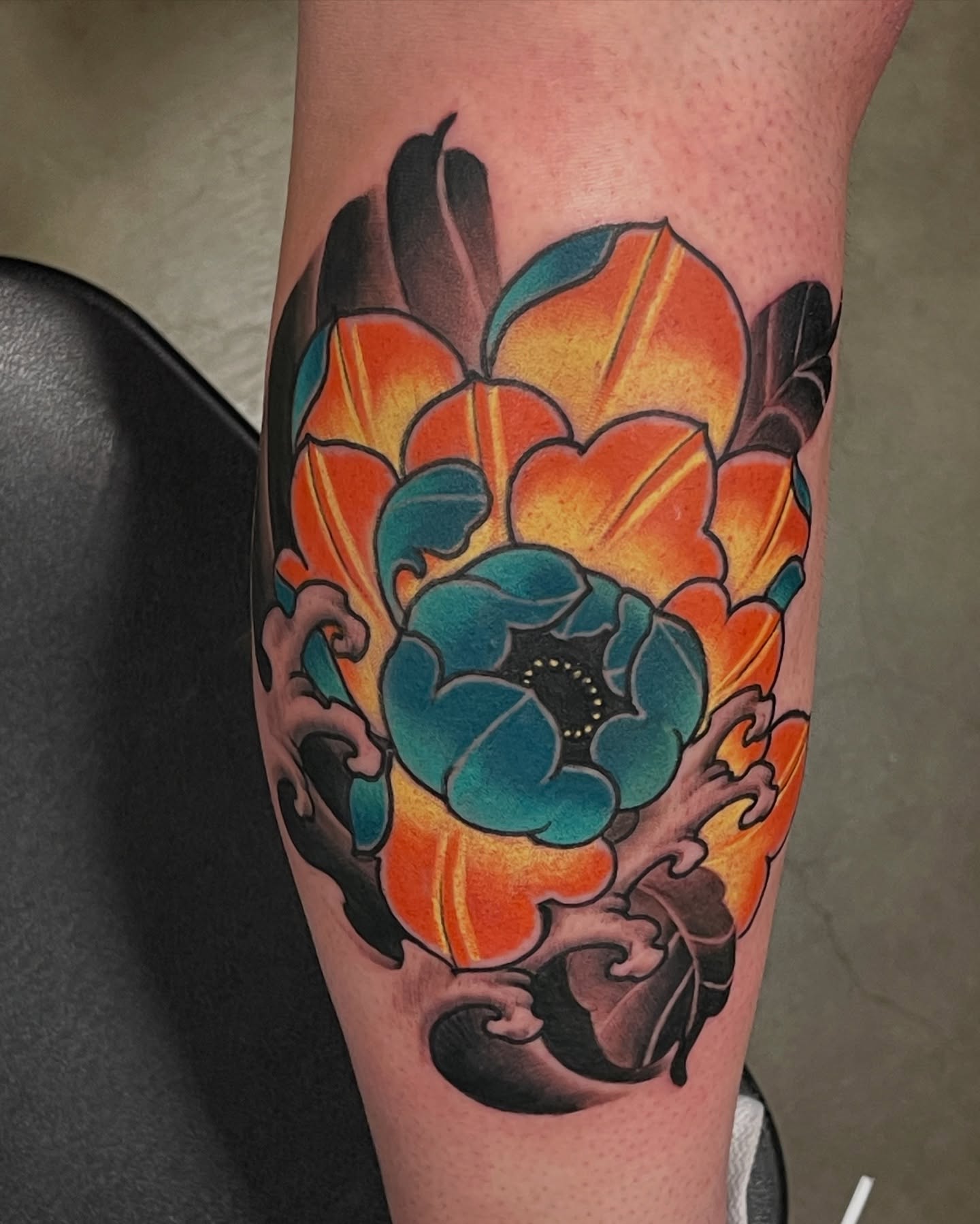 Tattoo by @spidermonkeysauce — american_traditional, dotwork