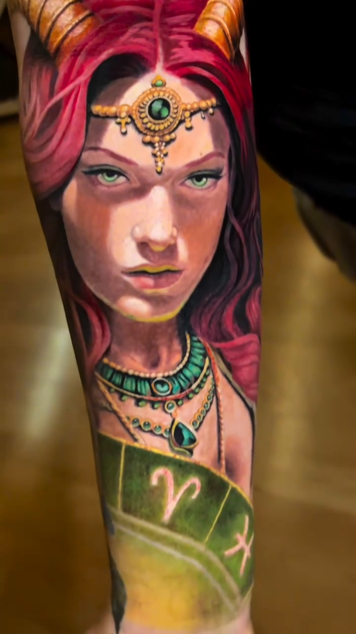 Tattoo by @aaronmckinneytattoo — realism, neo_traditional