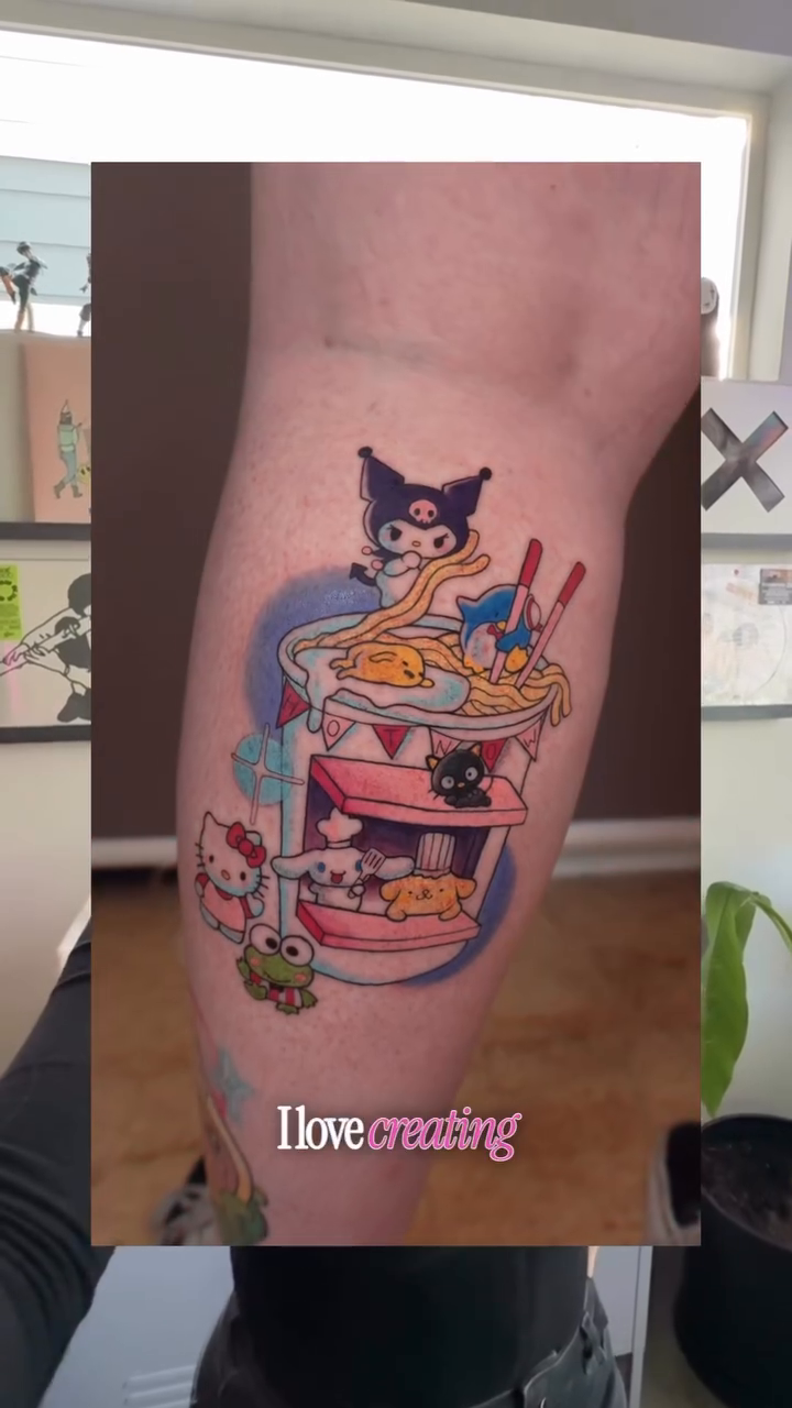 Tattoo by @someonesweirdsister โ anime, new_school
