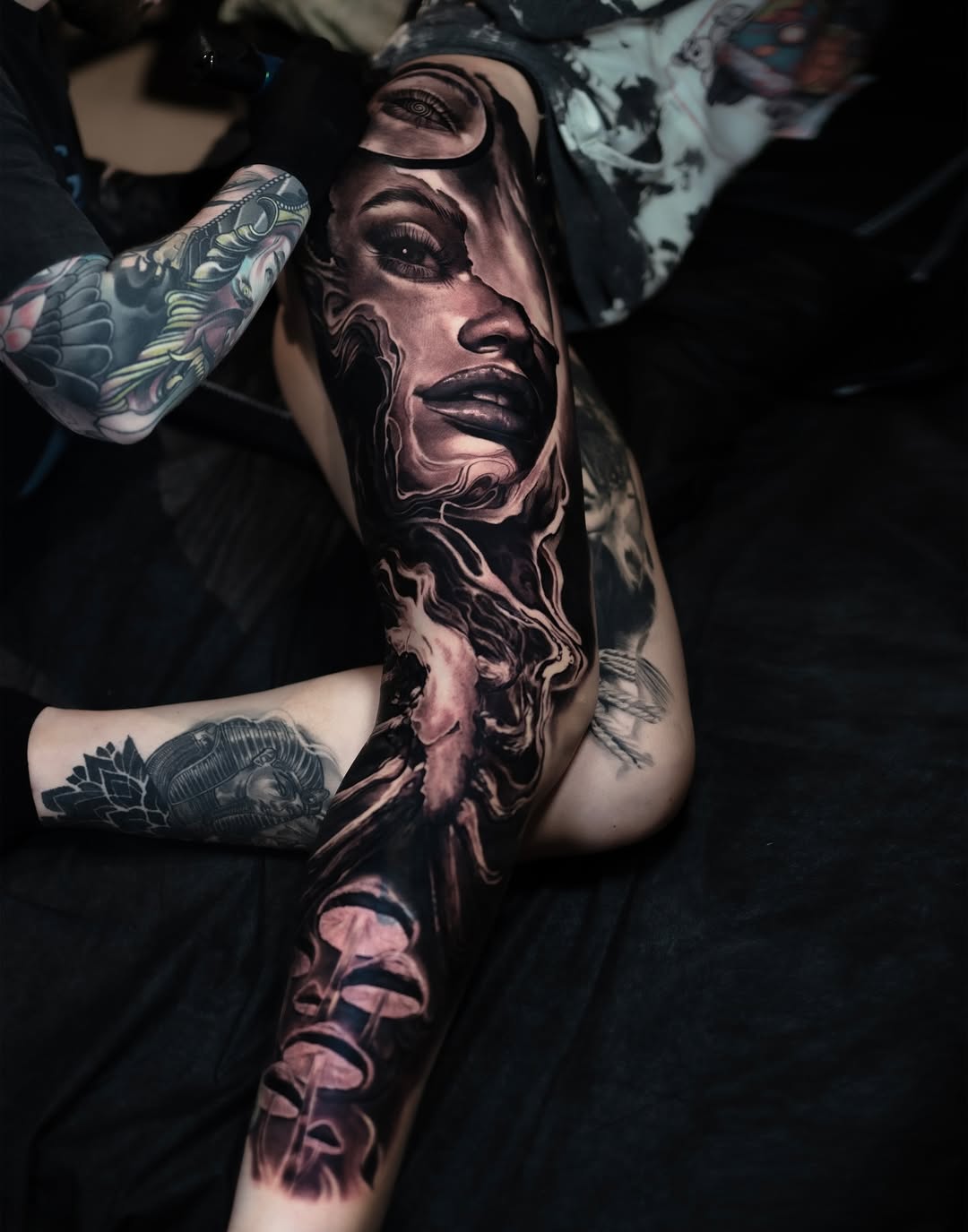 Tattoo by @zach.the.ripperr โ realism, black_and_grey