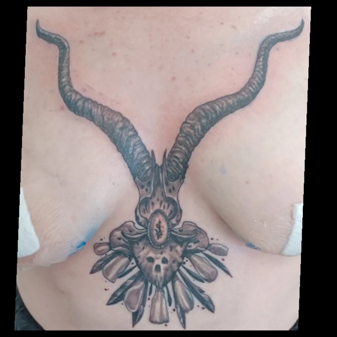 Tattoo by @nathanbauerart — black_and_grey