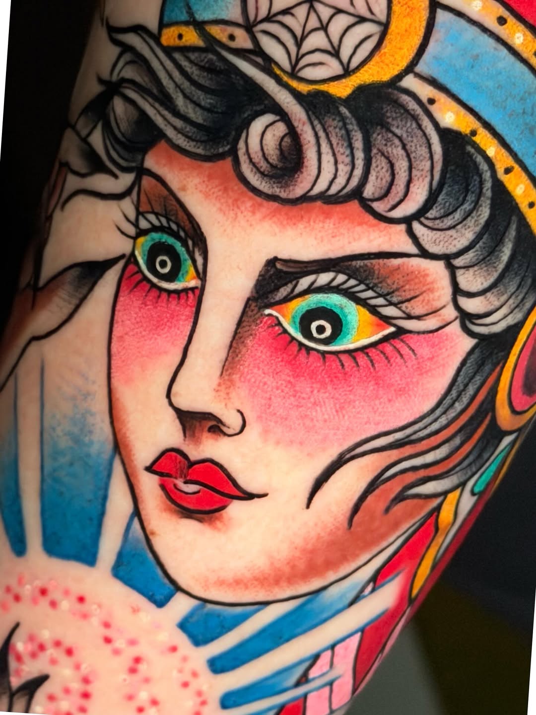 Tattoo by @chelsbells_tattoos — american_traditional, neo_traditional