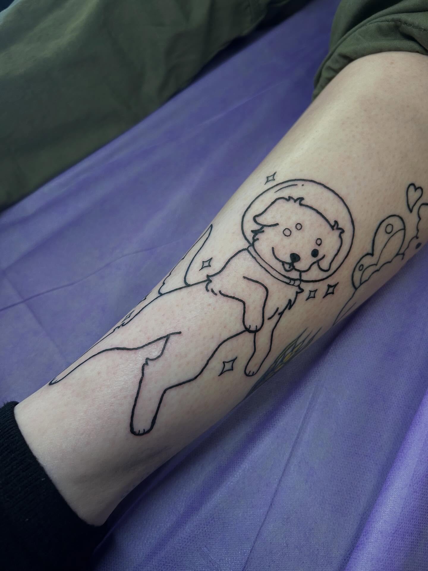 Tattoo by @raven.without.wings — dotwork, minimalist