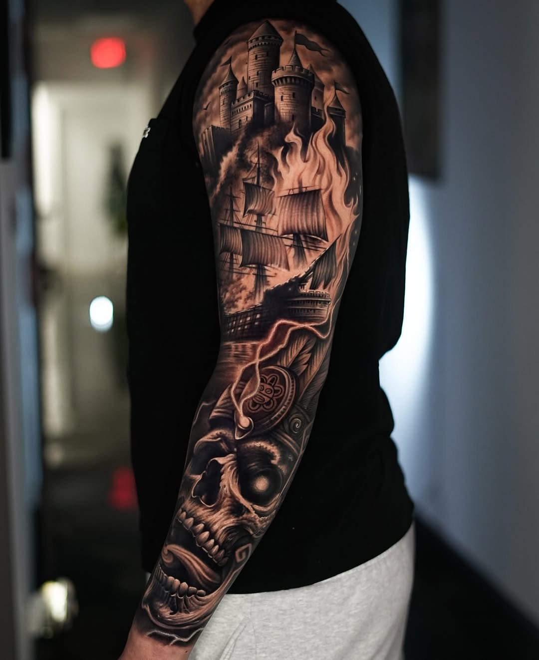 Tattoo by @estebanceron_art — realism, black_and_grey