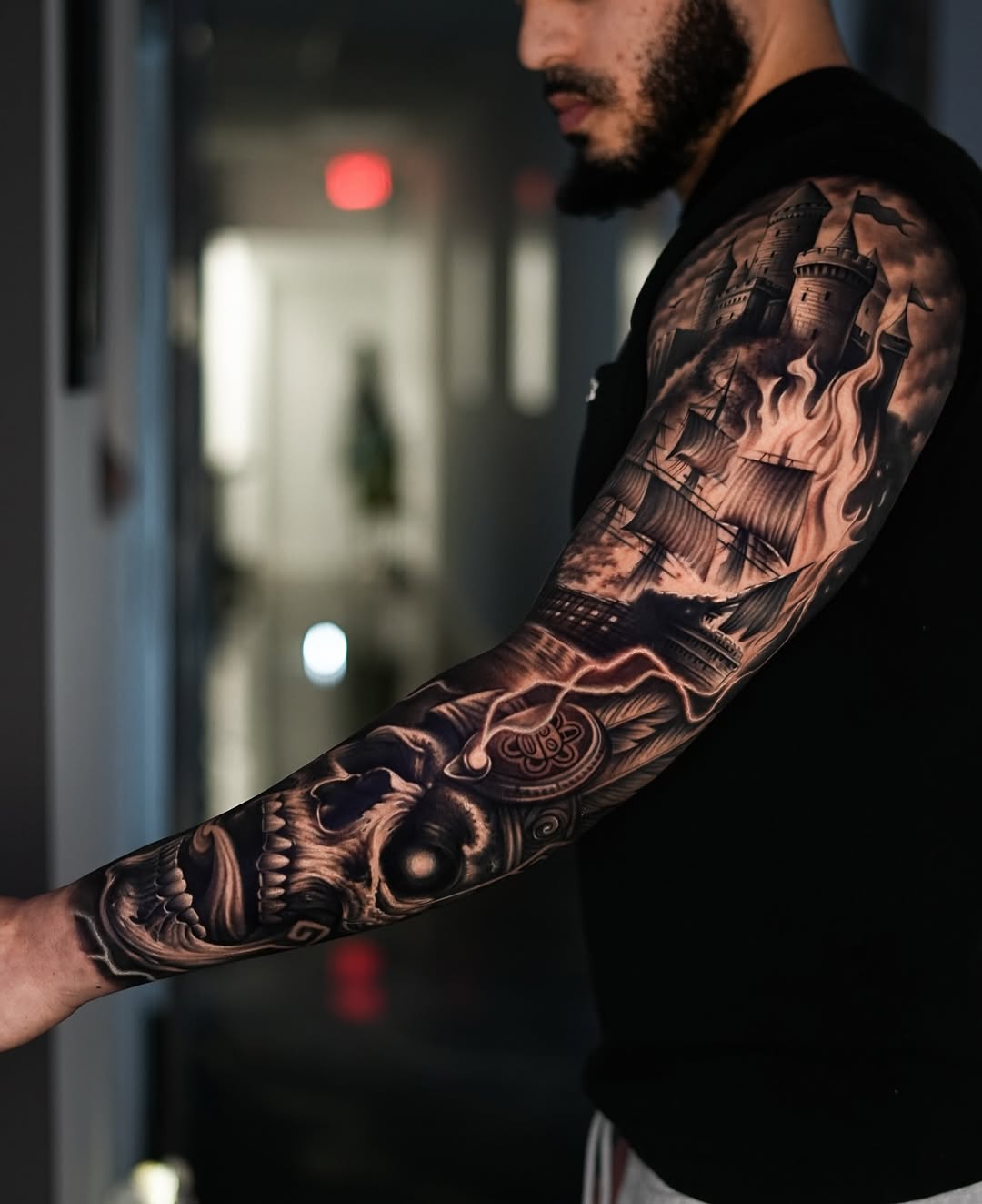 Tattoo by @estebanceron_art — realism, black_and_grey