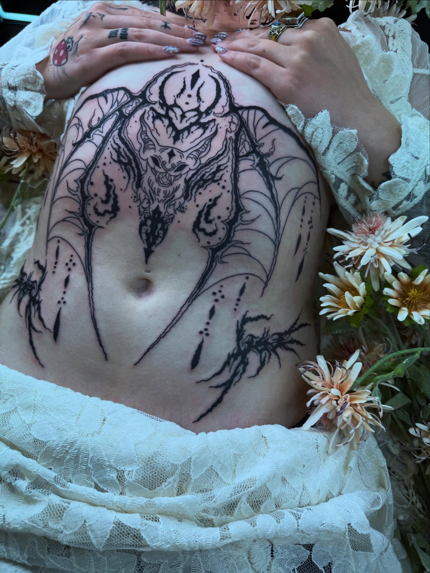 Tattoo by @skittykittykitty — dotwork, dark_realism