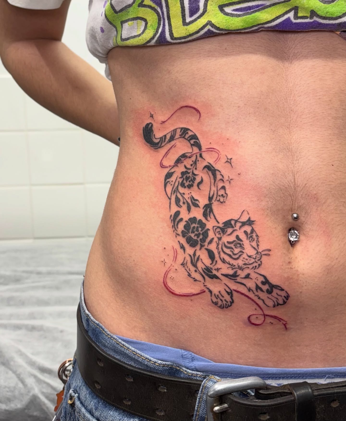 Tattoo by @mushypokes — black_and_grey