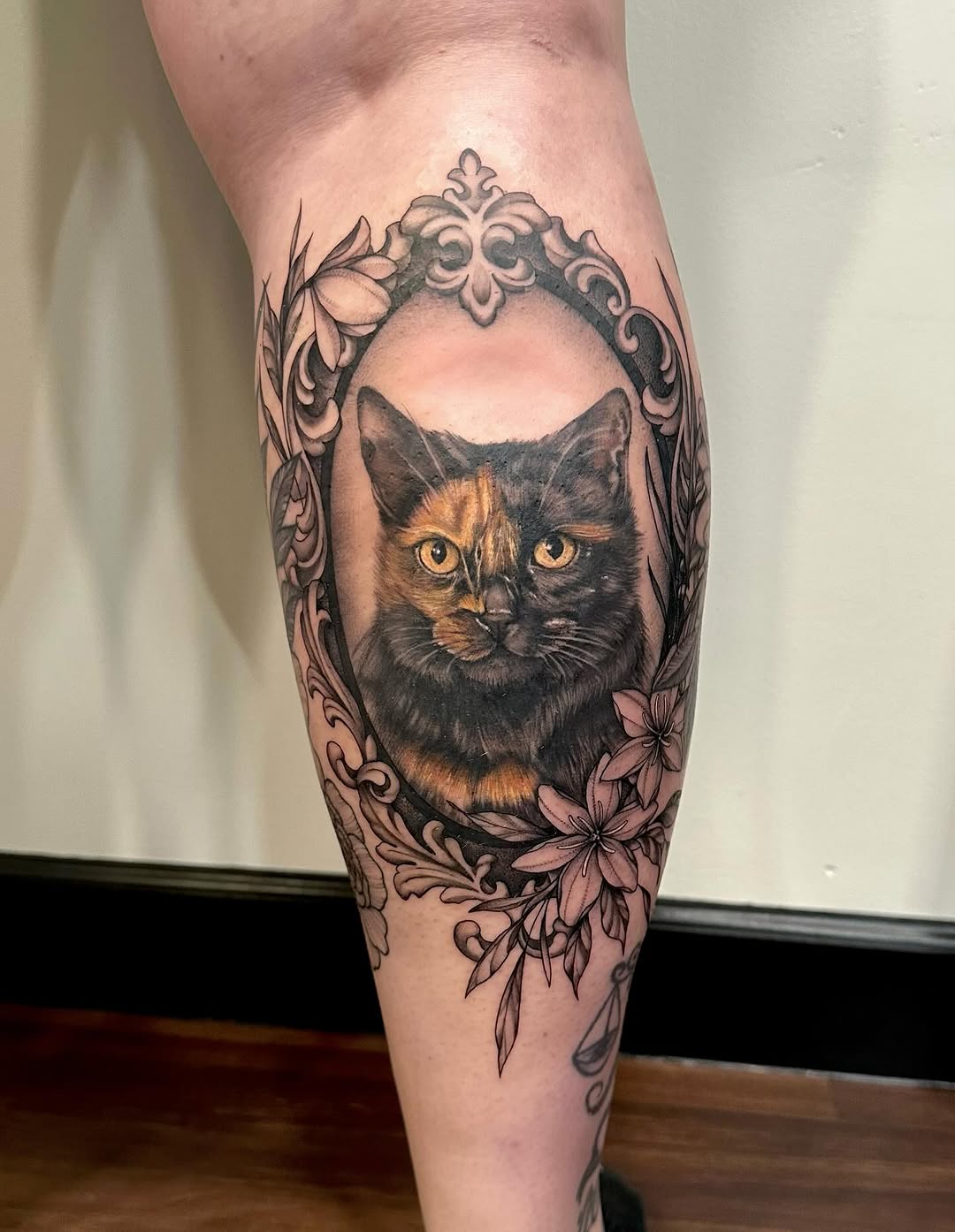 Tattoo by @kate.a.darling — realism, black_and_grey