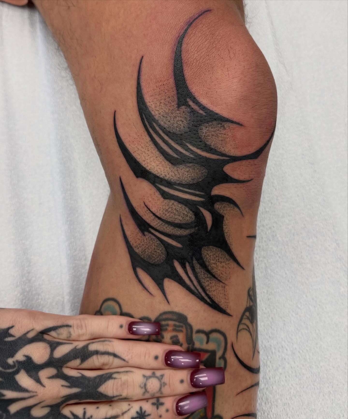 Wing dotwork tattoo on the forearm by ℭ𝔞𝔪𝔯𝔶𝔫, Englishtown, New Jersey