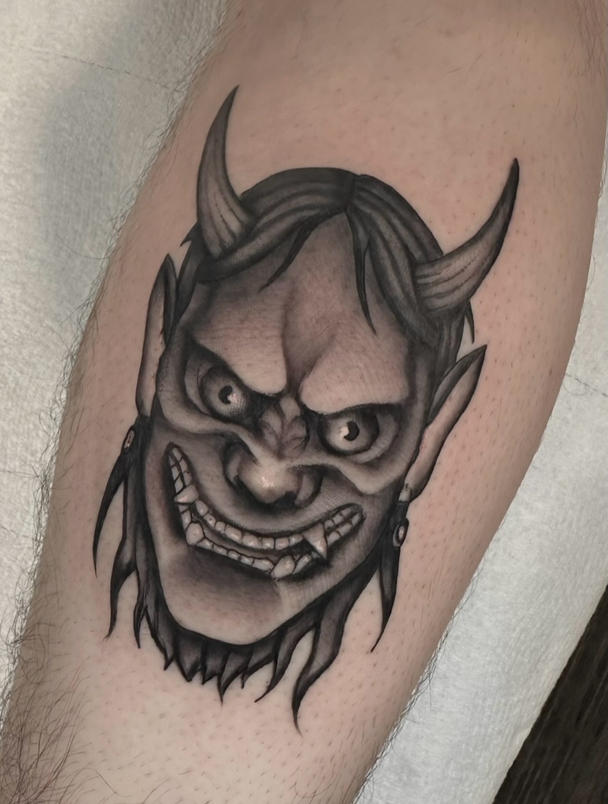 Tattoo by @feraleyes — black_and_grey