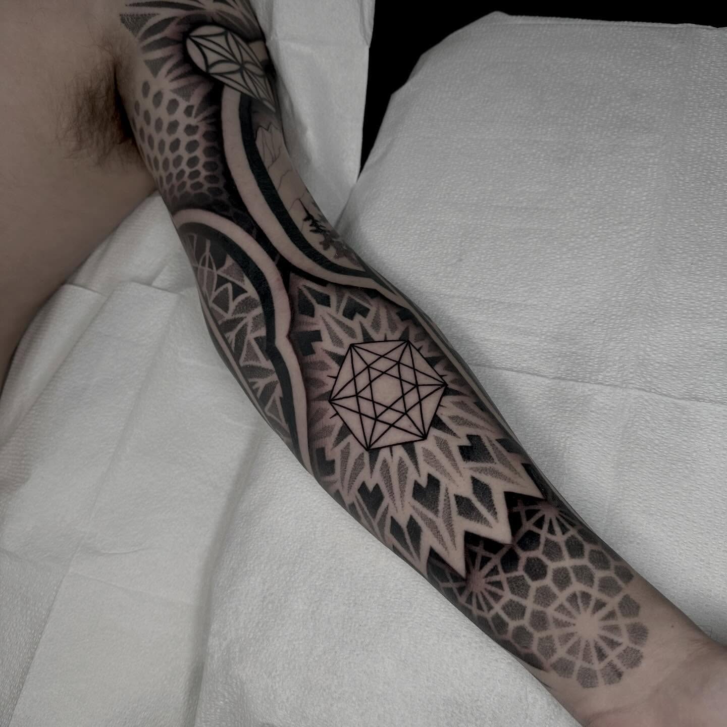 Tattoo by @kevinjohnson_143 — geometric