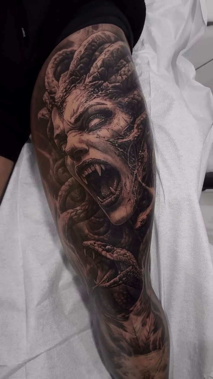 Tattoo by @dannylepore — dark_realism, black_and_grey