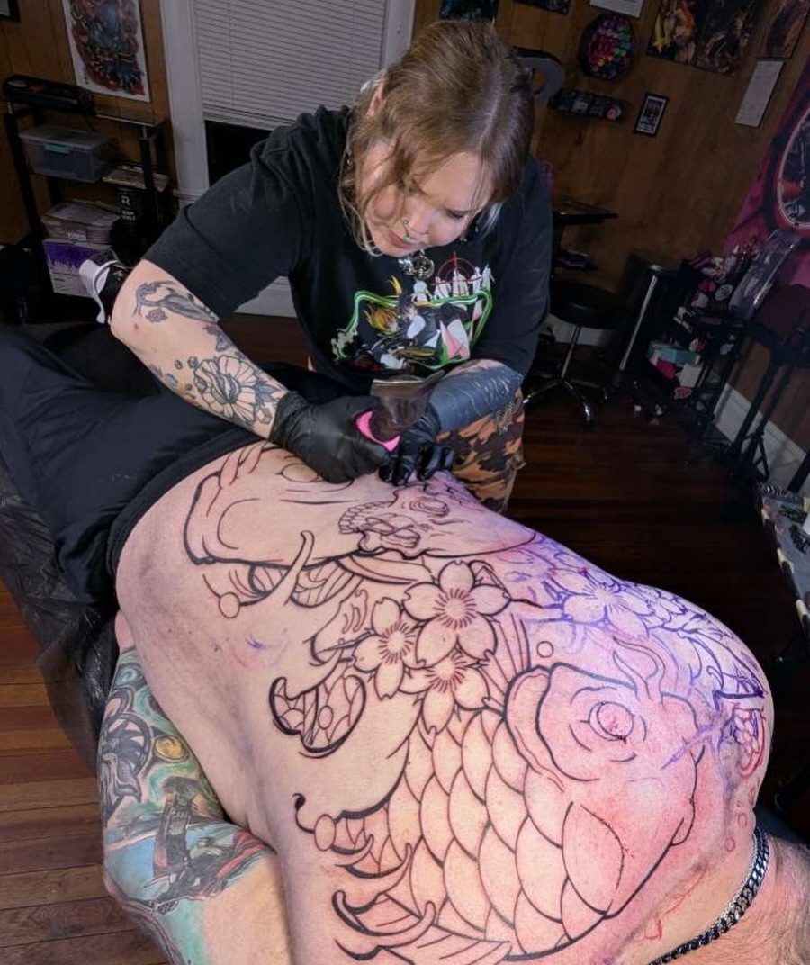 Tattoo by @fakkubunny — japanese_irezumi