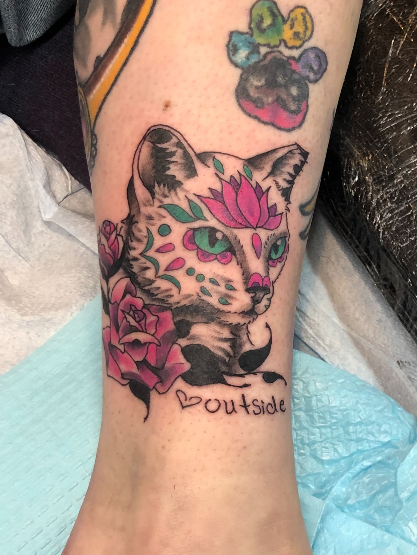 Tattoo by @aidabtattoo — chicano, dotwork