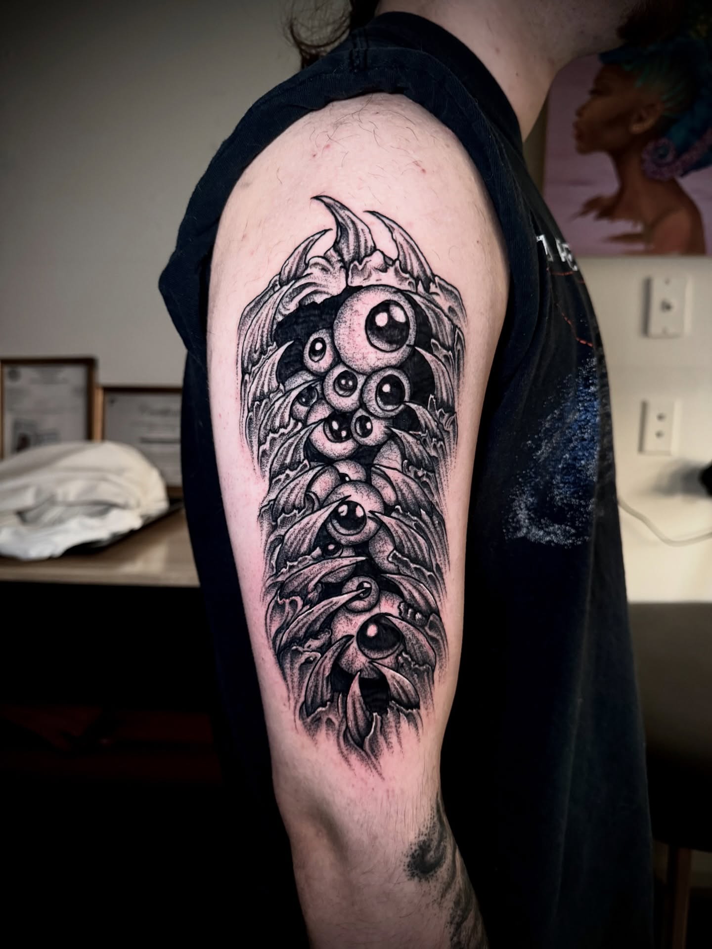 Tattoo by @blvckheart_ink — black_and_grey, realism