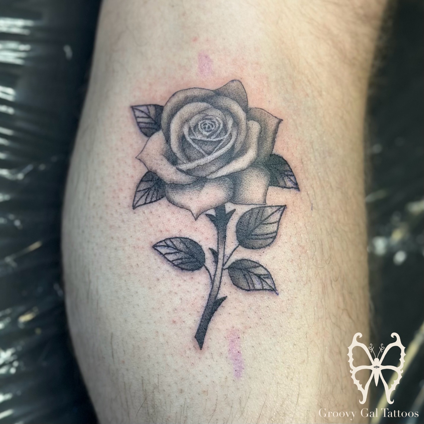 Tattoo by @groovygal_tattoos โ black_and_grey